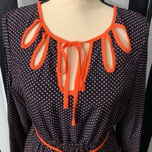 2/$15- Umgee Navy Keyhole Retro Dress